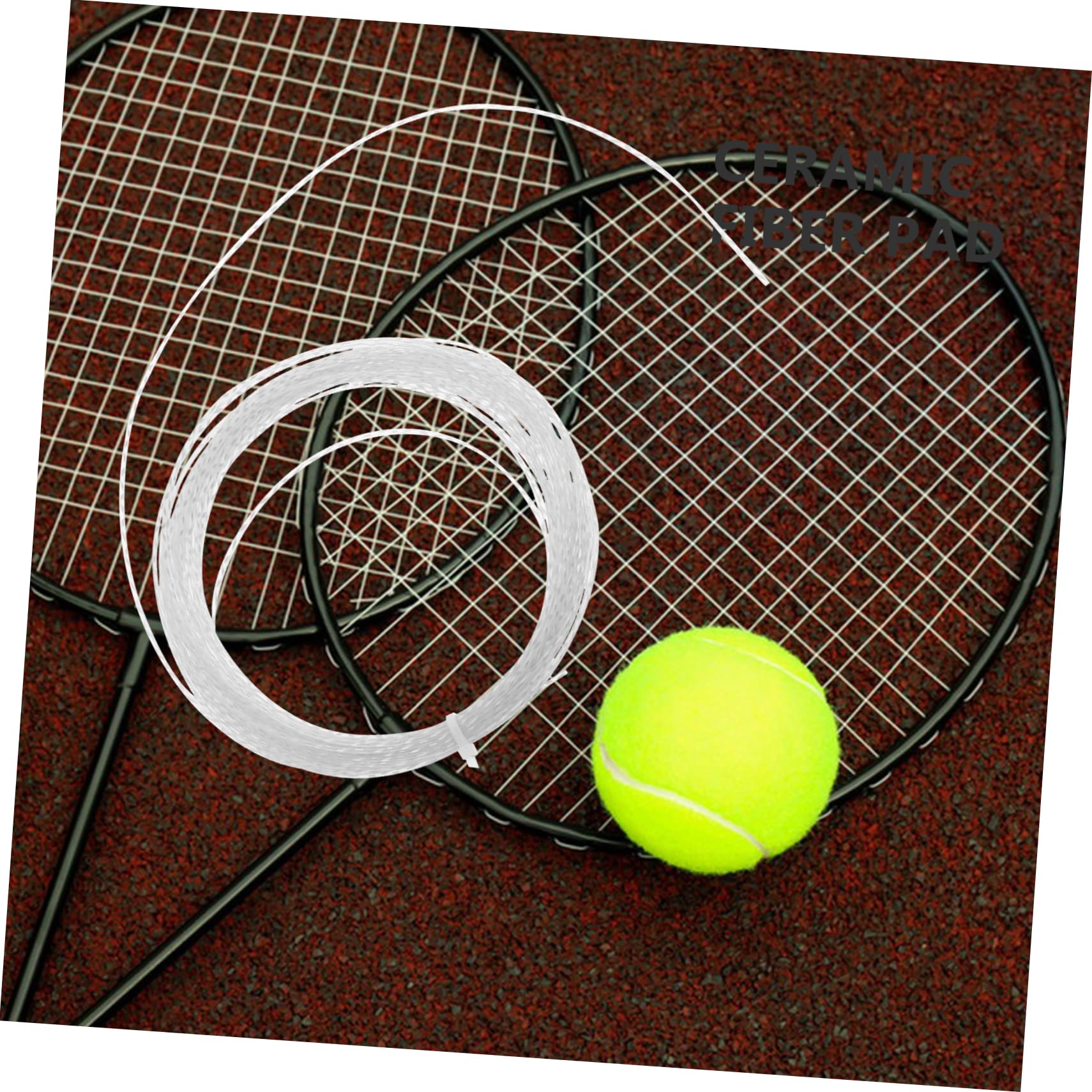 Toyvian Cuerda de Reemplazo para Pala de Bádminton de Nailon Blanco, Fácil de Usar, Adecuada para Entrenamiento de Principiantes, Resistente y Amortiguadora
