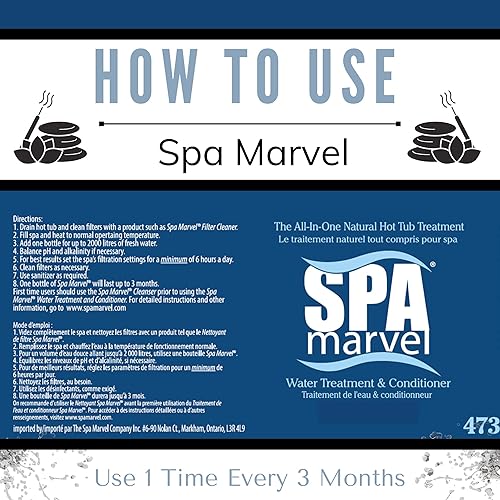 Miniatura 4 de Spa Marvel - Tratamiento y acondicionador más esponja absorbente de aceite para bañera de hidromasaje, 1 paquete