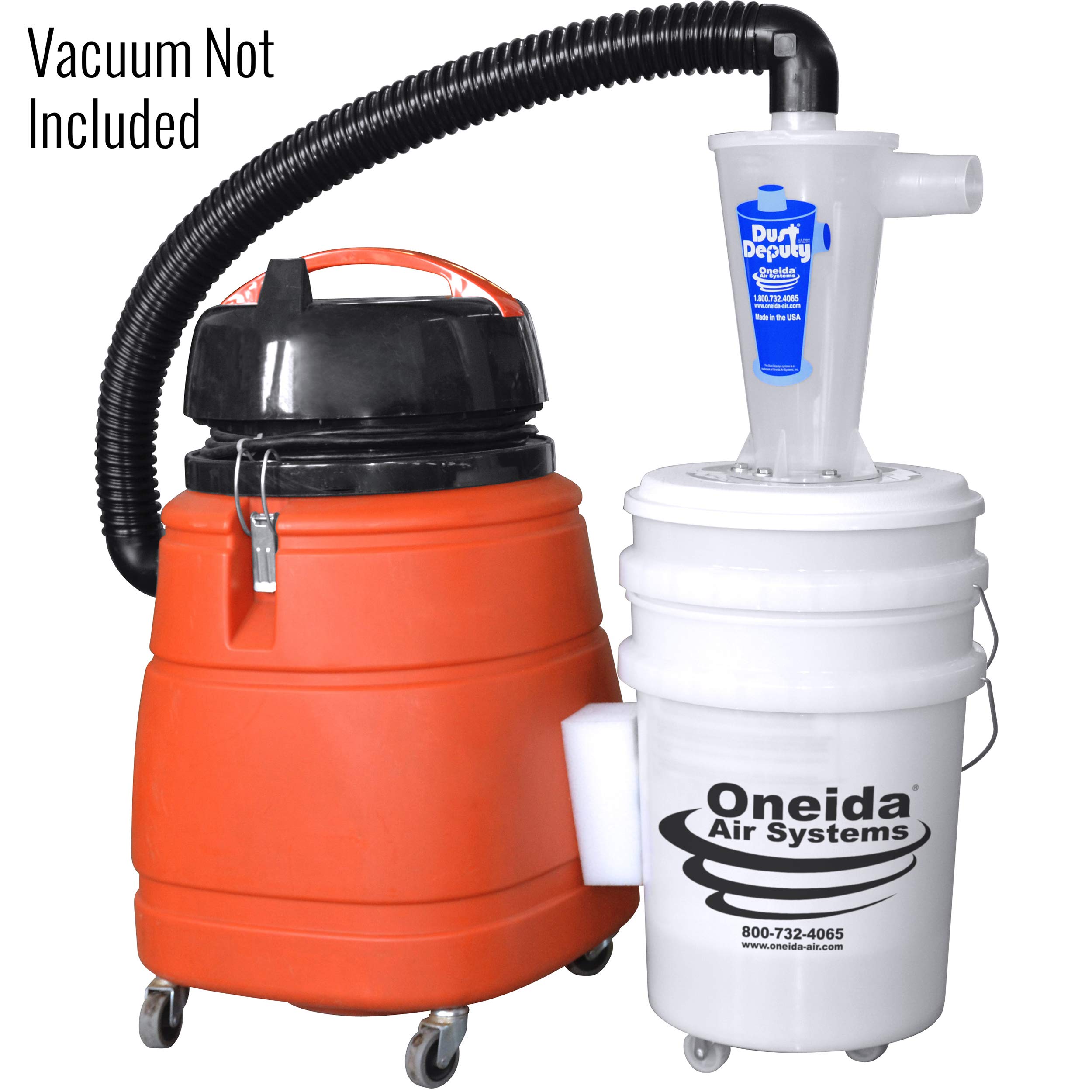 Oneida Molded Deluxe Dust Deputy Kit with Two 5Gallon Plastic Buckets