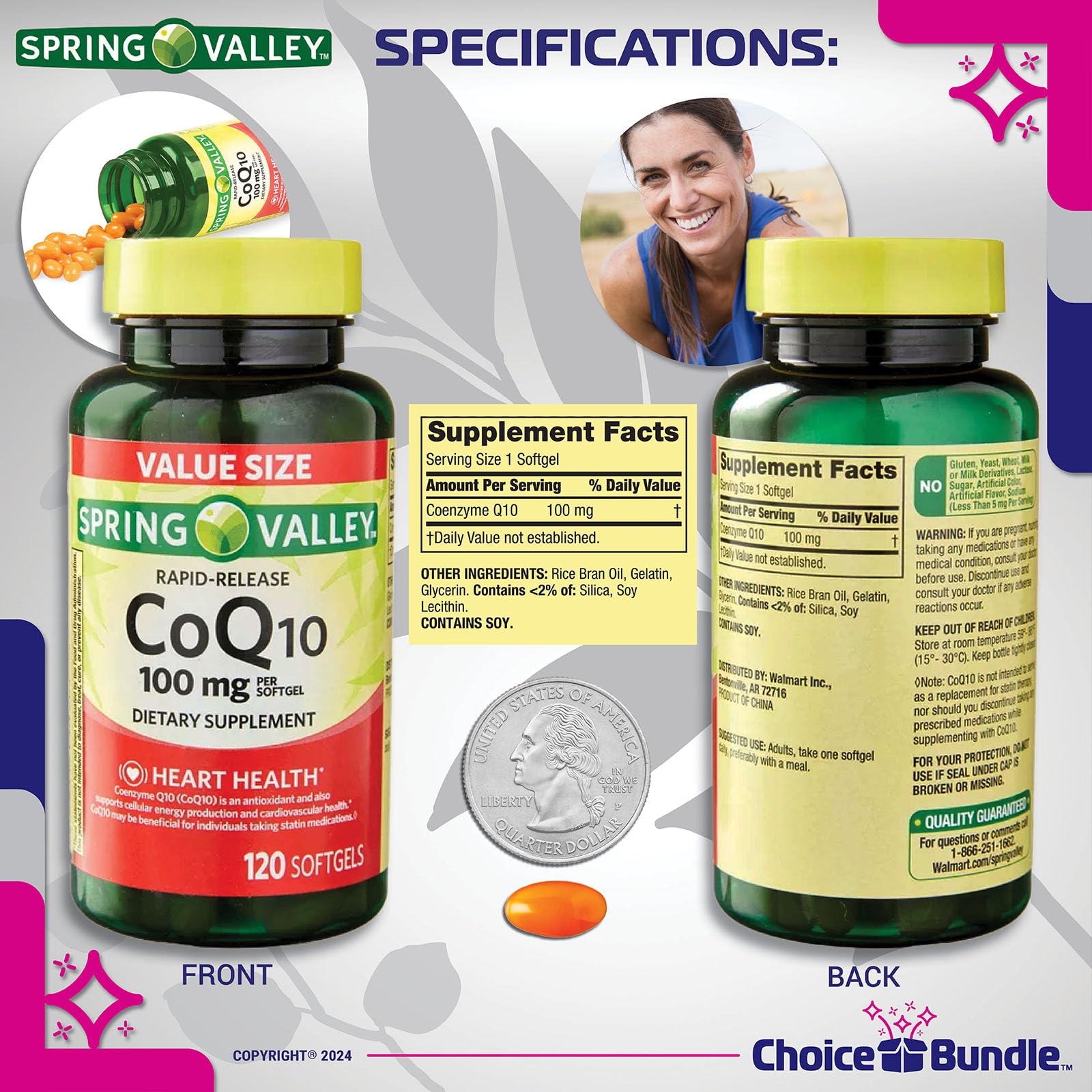 spring valley coq10 with l carnitine Doctor's Best L-Carnitine Magnesium, 90 Veggie Caps : Target Choice Bundle Spring Valley Rapid-Release