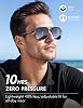 Lentes de sol Luenx aviador polarizados para hombre: cuadrados UV400 para conducir 7