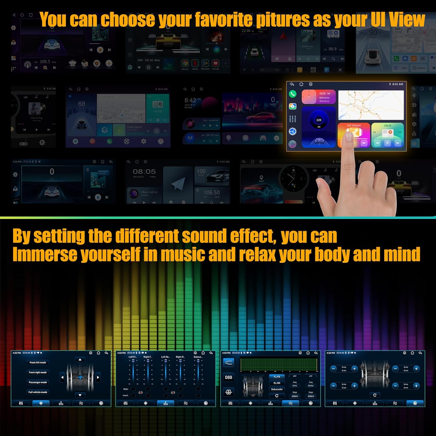 8 Core 6GB+128GB Car Radio for Toyota Camry 2015 2016 2017,10.2 Inch QLED Touch Screen Car Stereo with Carplay&Android Auto,WiFi,GPS Navigation,Bluetooth5.0,FM&AM Radio