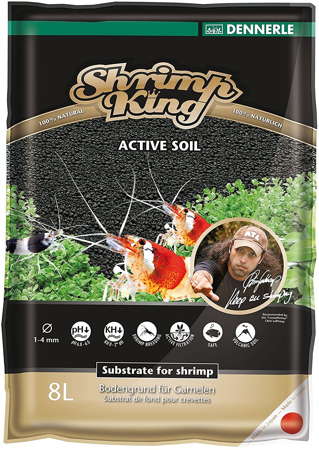 DennerleShrimp King Active Soil - 8L Bag