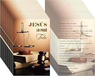 240 Pcs Spanish Gospel Tract Cards Jesús Lo Pagó Todo, Christian Evangelism Scripture Cards Bulk for Women Men Church Ministry Sunday School Mission Trips Pocket Postcards