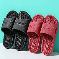Vista 3 de Zapatos relajantes para masaje de pies, cómodas pantuflas de masaje, pantuflas antideslizantes de fondo grueso, verde, 44-45, masajeador de pies