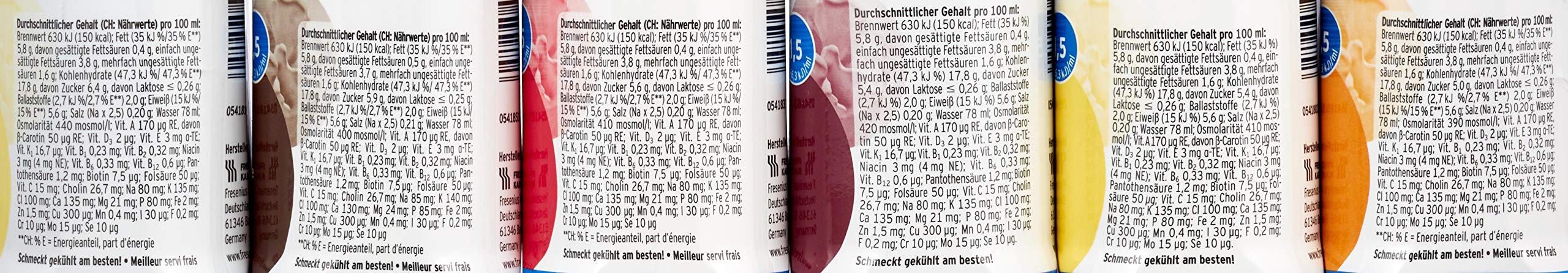 Fresubin ENERGY Fibre Drink Mischkarton Trinkflasche, 6 X 4 X 200 ml