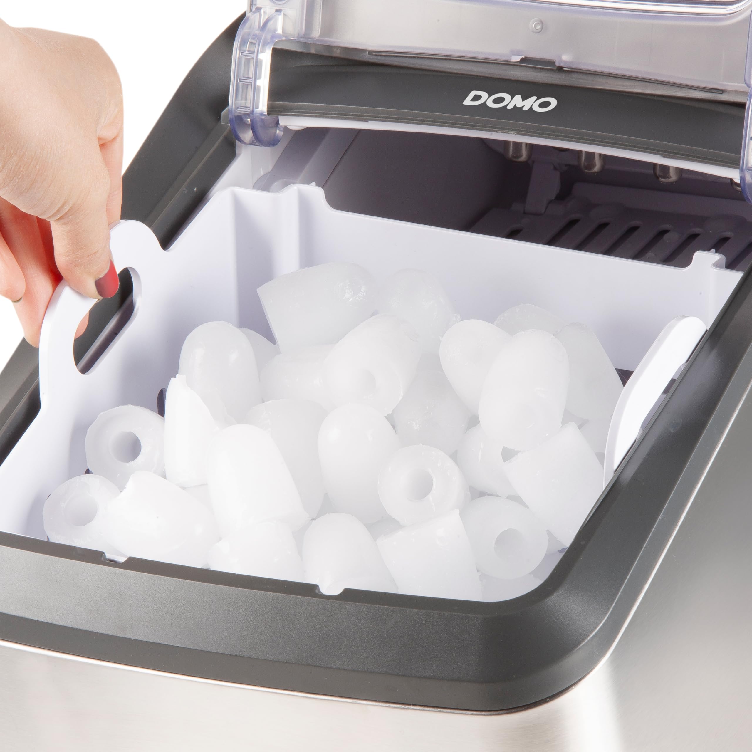 DOMO DO9247IB Machine à Glaçons Automatique 15 kg/24h – Réservoir 2,8 L – Machine à glaçons autonettoyante – Petite machine à glaçons pour Cuisine et Home-Bar