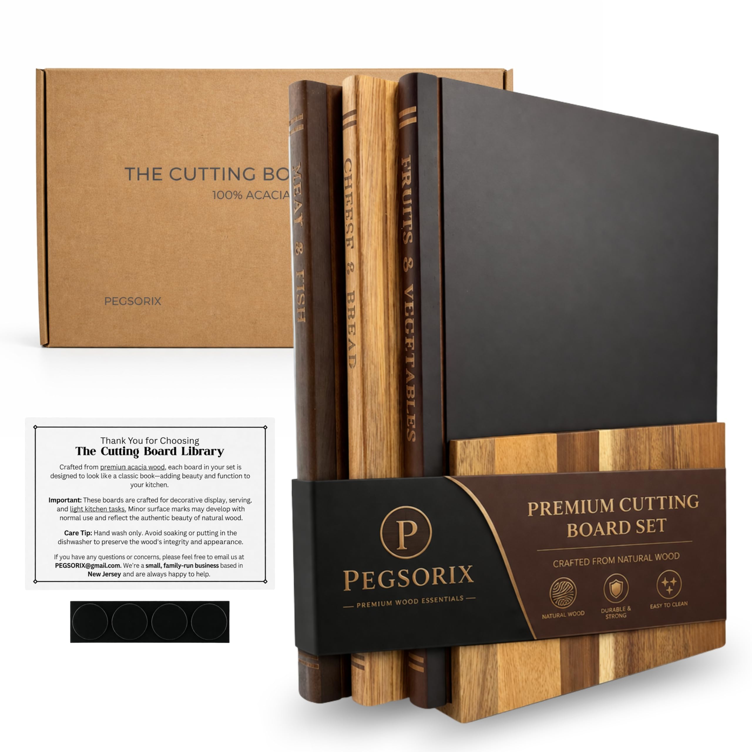 Amazon.com: PEGSORIX The Cutting Board Library™ (Original Design