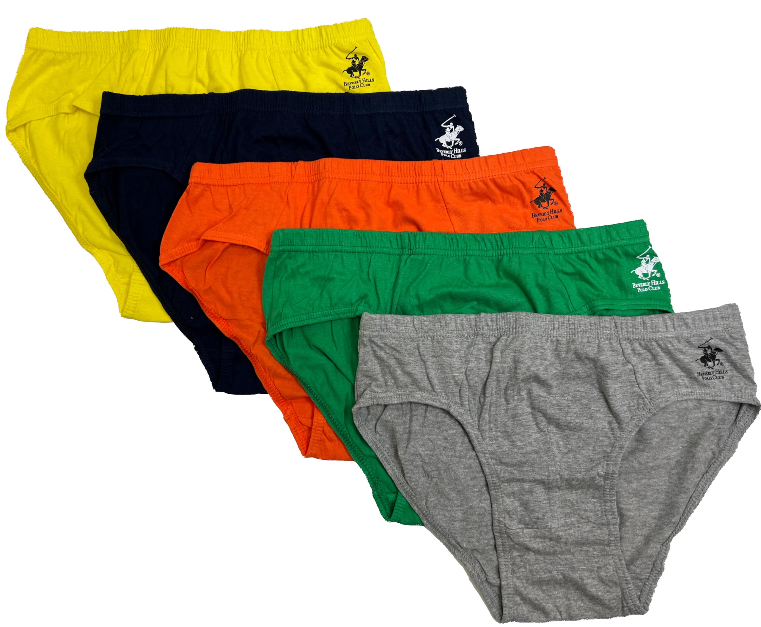 Beverly Hills Polo Club mens Beverly Hills Polo Club Men's 5 Pack Low Rise Brief