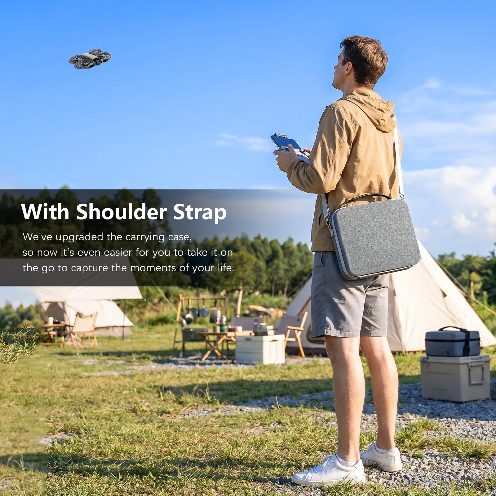 FPVtosky Neo 2 Étui, Sac Portable en Nylon pour Fly More Combo, Compatible avec Télécommande RC-N3 et Accessoires [Sac Uniquement]