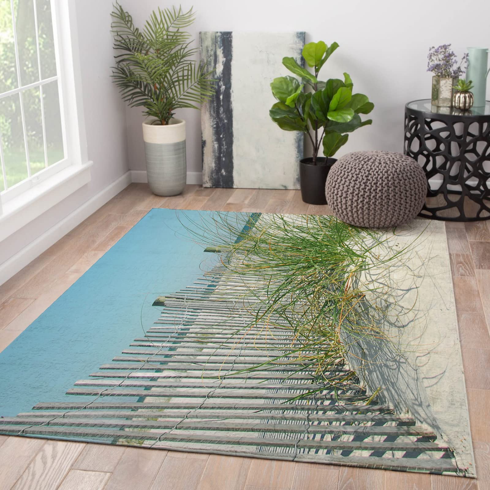 Lato do wnętrz nowoczesny współczesny dywanik plaże trawa dywan maty podłogowe plaża płot wzór salon sypialnia biuro obszar dywaniki 13 cm x 20 cm