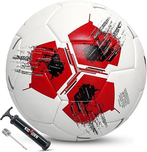 Balones de fútbol de tamaño 5  Pelota de entrenamiento profesional de unión térmica para jóvenes, adultos, clubes y ligas, rendimiento de partido,