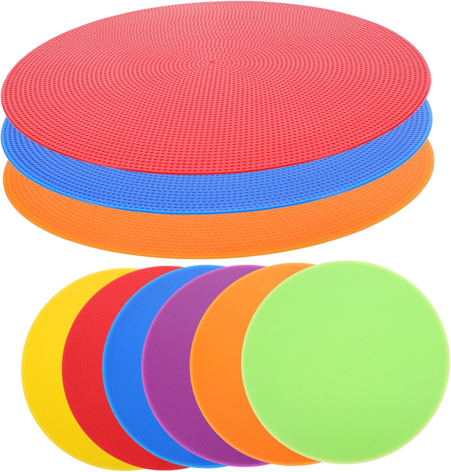 SUPVOX 12Pcs Soccer Training Markers Spot Discs for Agility Drills Durable Exercise Equipment for Athletes for Gym Floors and Outdoor Use