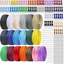 LHZHLE Continuous Zips Roll for Sewing #5 10 Yards Color Nylon Zipper Tape with 76 Slider