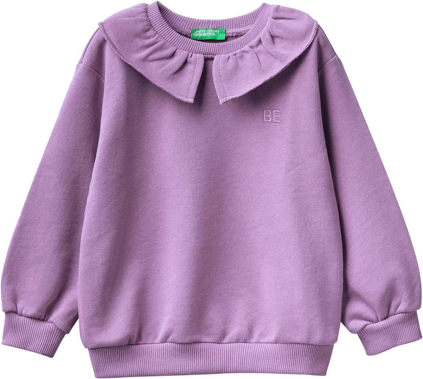 Pulover de lana virgina cu decolteu la baza gatului United Colors of Benetton (103ME1N23-562