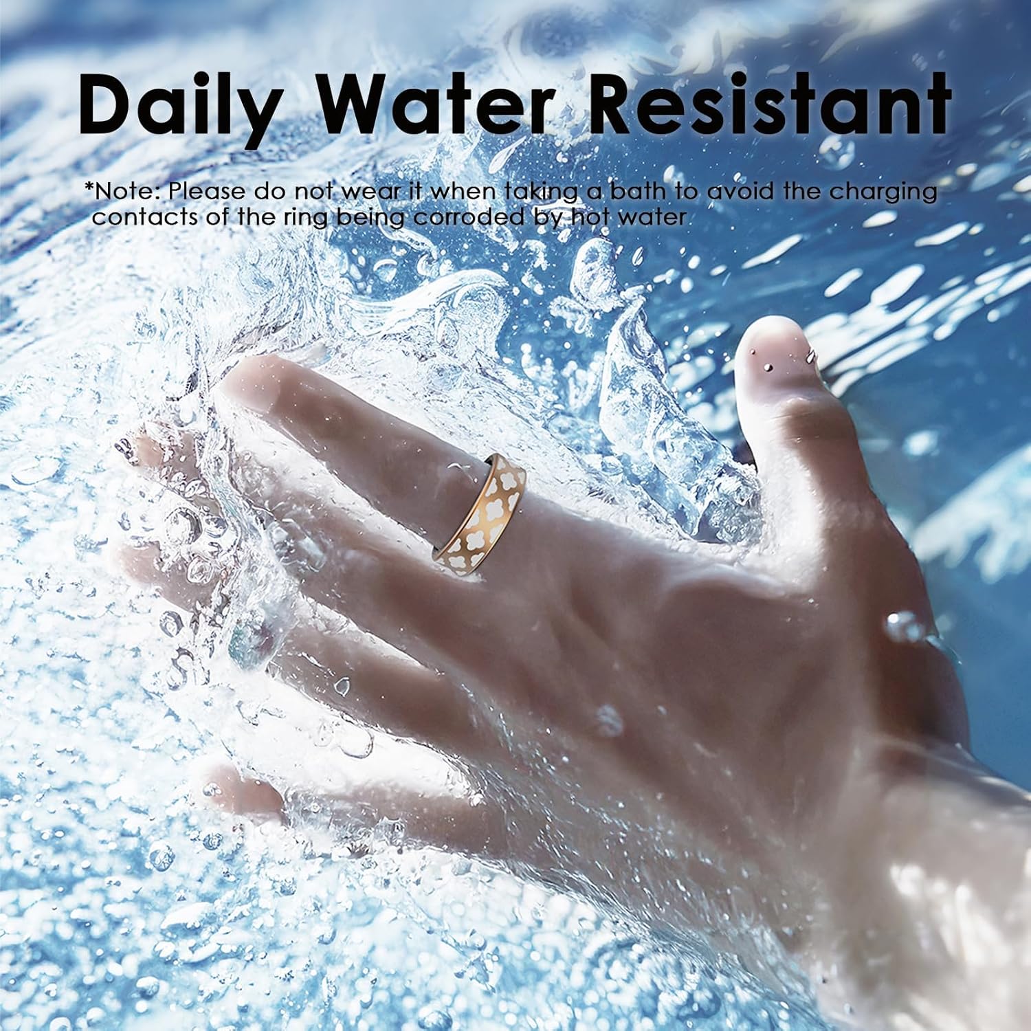 Smart Ring for Women Men Fitness Ring Heart Rate Monitor Sleep Smart Ring Step Counter Calorie Pedometer Rings Fashionable Fitness Tracker Remote Control Photograph Rose Gold Ring