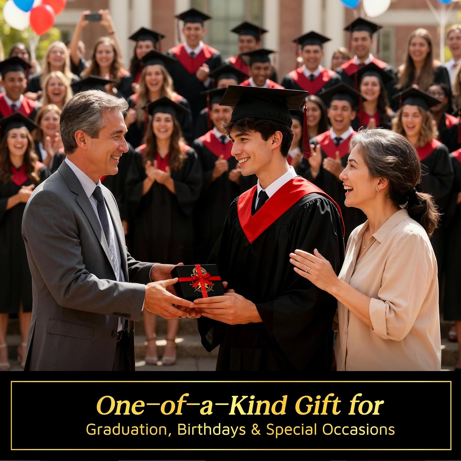 The Dream Chaser Compass, in Wooden Box - Go Confidently-2026 Graduation Gifts for Him, College, High School, Birthday Gift Idea for Son, Boys - Greeting Card Included, Motivational Present