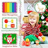 Vista 3 de Calendario de Adviento de Navidad con juguetes de animales de granja para niños pequeños de 1 a 3 años, calendarios de cuenta regresiva de 24 días