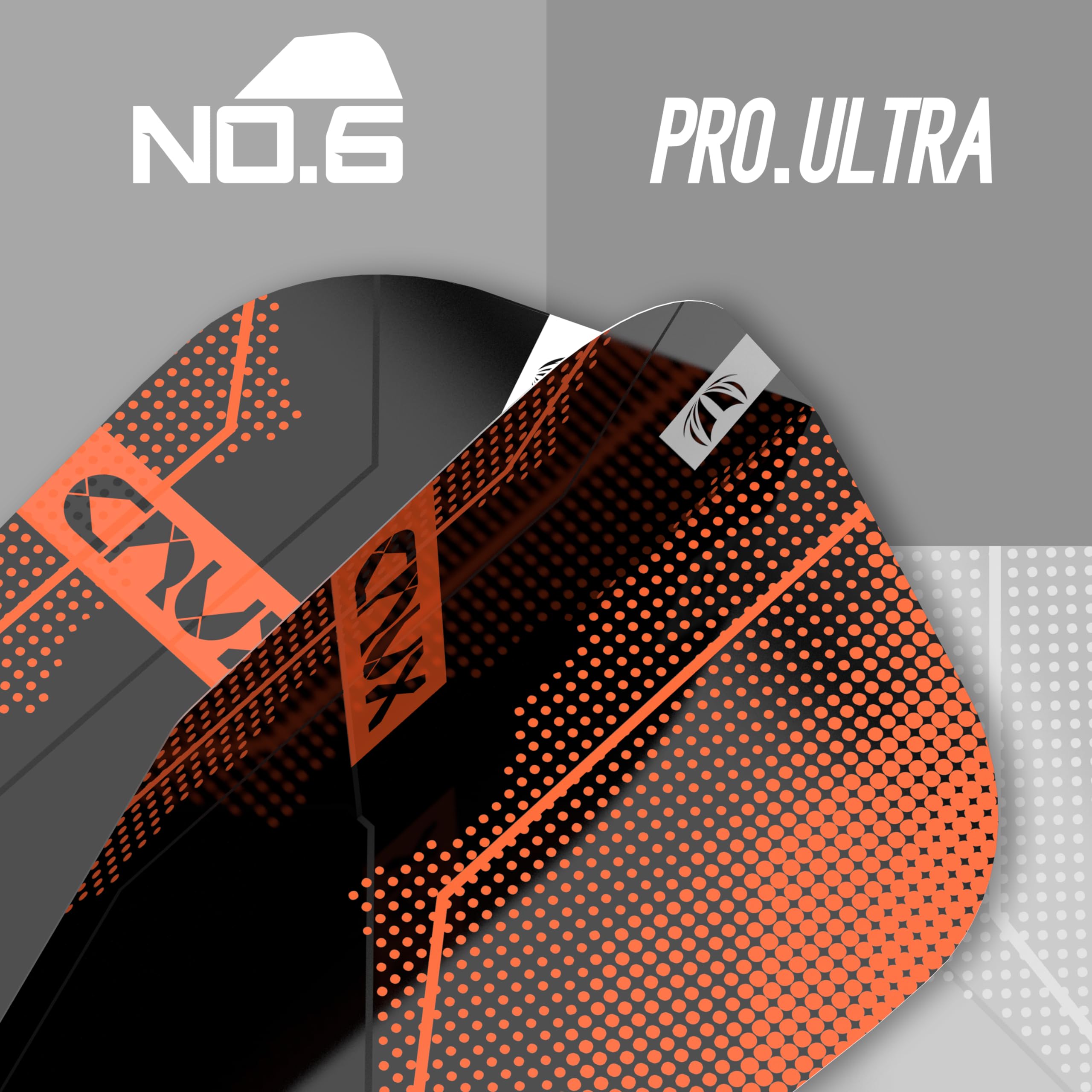 Target Crux No.2 Pro Ultra Dart Flights - 3 Set Pack (9 in total), Orange and Black, No.6 - Image 4