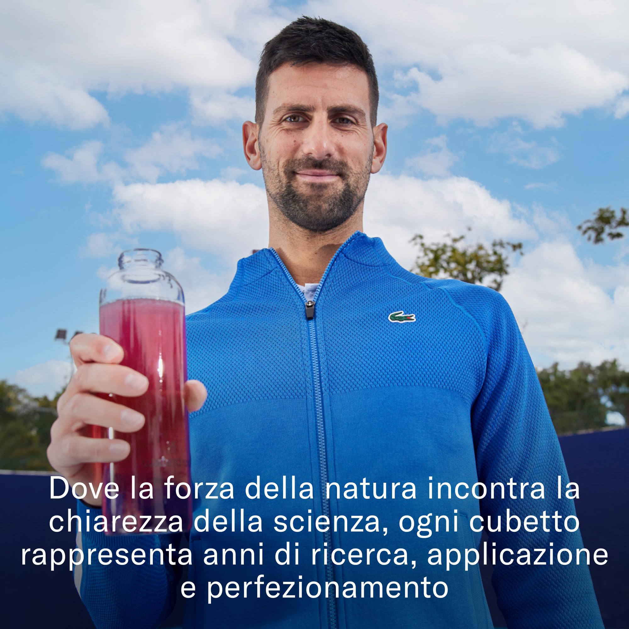 waterdrop® x SILA, Novak Djokovic - bevanda sportiva, elettroliti e vitamine, bevanda elettrolitica senza zucchero, rapida idratazione, 36 porzioni di polvere elettrolitica, 18 litri