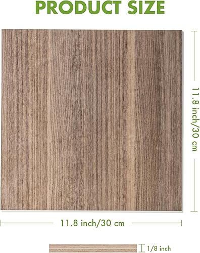 Miniatura 3 de ROBOTIME 6 piezas de madera contrachapada de nogal de 0.118 pulgadas para corte láser, madera contrachapada de 18 para manualidades, grabado y