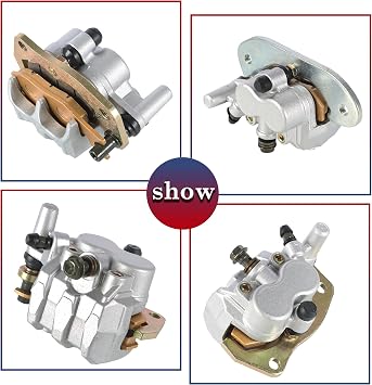 Front Rear Brake Calipers Replacement for Yamaha Rhino 700 YXR700 | Replacement for 5B4-2580T-01-00 2008-2013