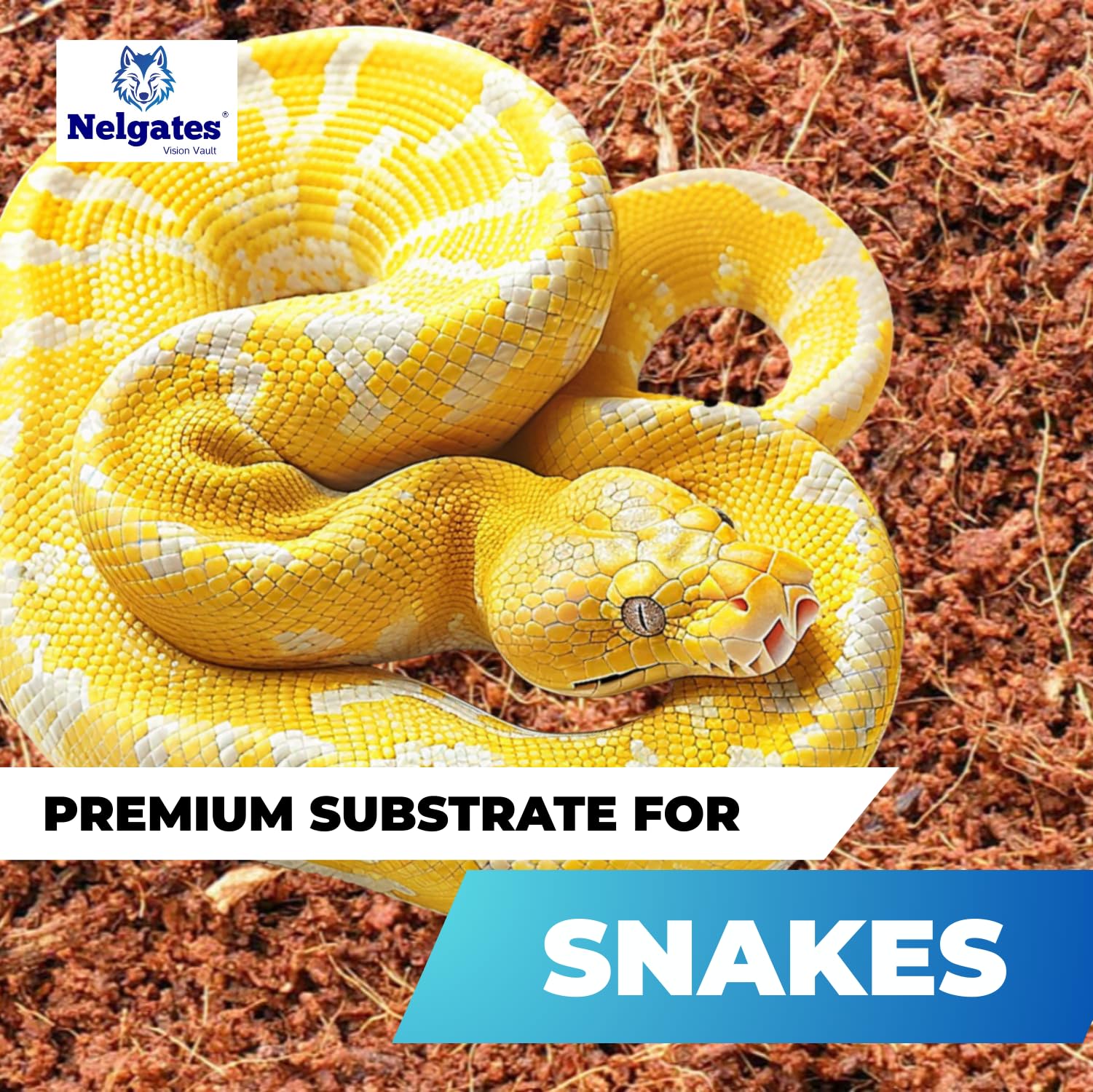 Nelgates Coco peat Block for Animal Bedding pet Products | Dogs, Cats Reptiles Snakes Chicken Bird 1kg 1