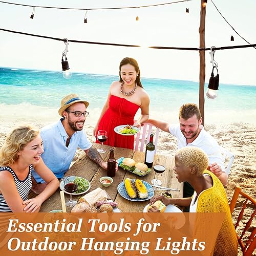 Miniatura 13 de Hotop 20 ganchos de doble extremo de 4.7 pulgadas, cadena de gatillo de aleación de zinc, clips de metal para enlazar, llavero, collar de correa