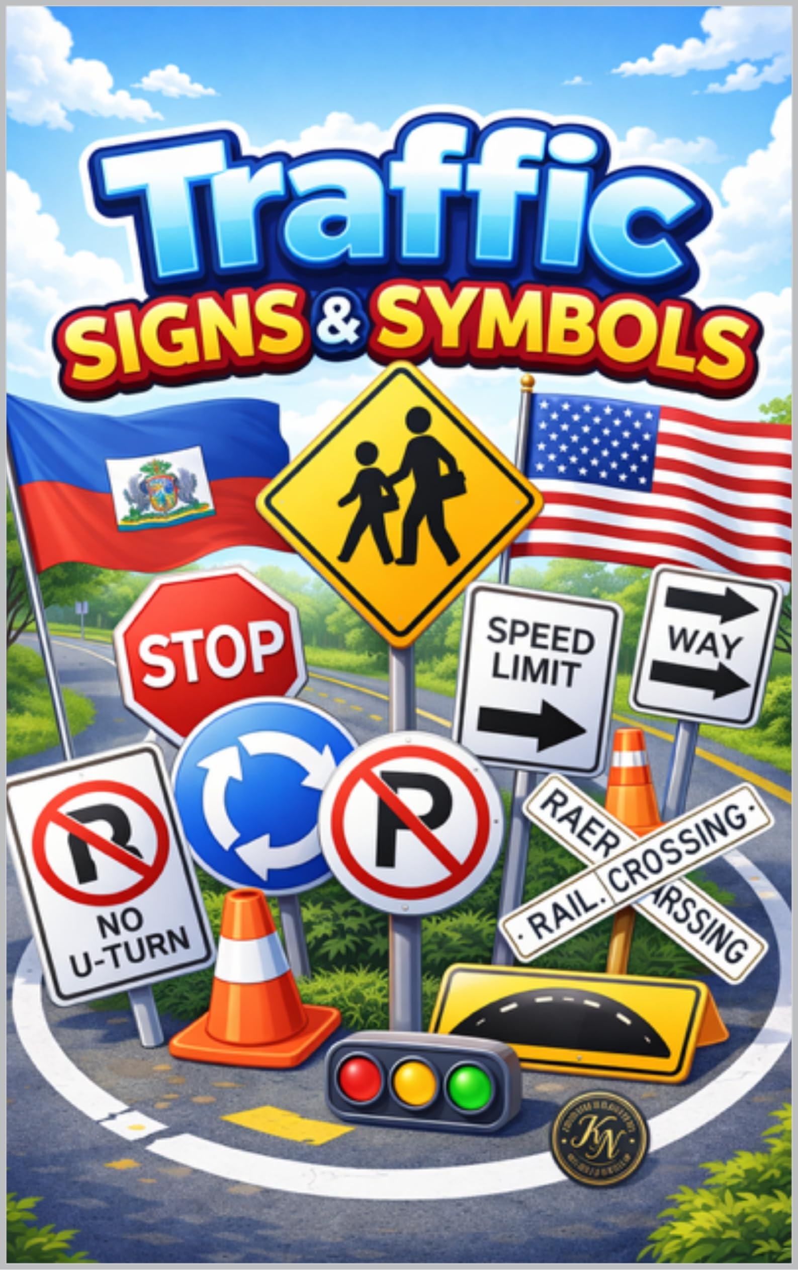 Livre traffic sign & symbols pour préparer un road trip à l'étranger