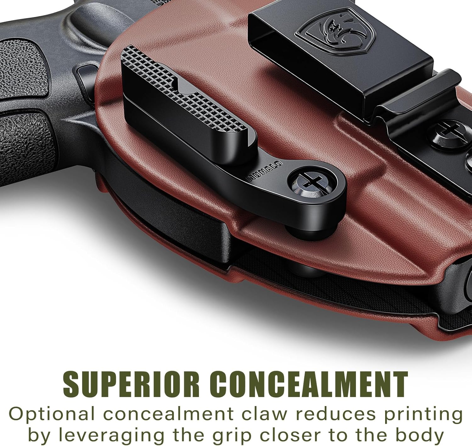 MUNALO IWB Holster Compatible with Taurus G3C, G3X, G2C, PT111 / PT140 Millennium G2 - Hybrid Concealed Carry Holster with Optic Cut, Appendix Carry, 9mm/.40, Right-Hand Draw