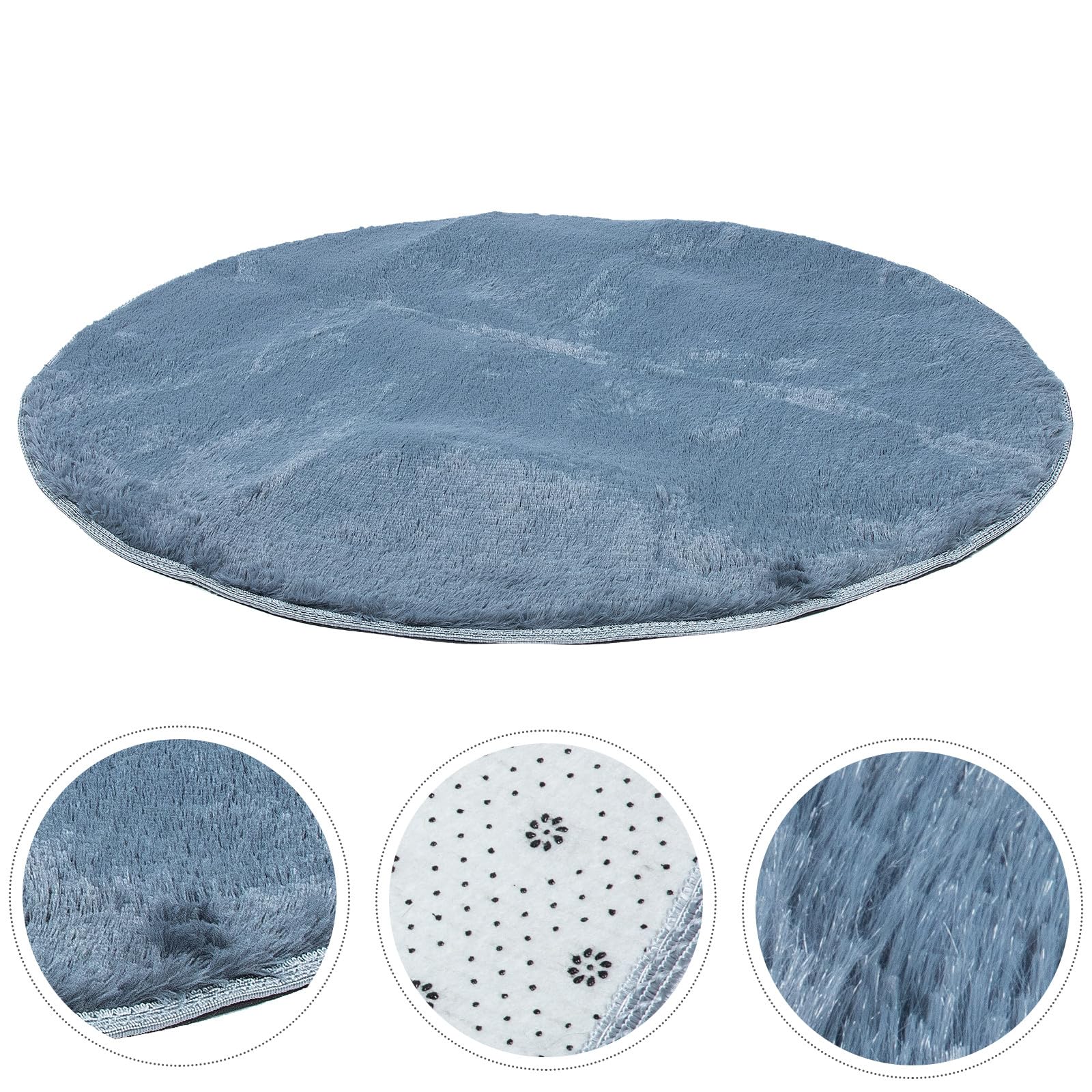 Veemoon Tapis Anti-dérapant Isolation Phonique pour Batterie Électronique et Piano Coussin Absorption Sonore Épais pour Studios Bureaux et Espaces Domestiques Tapis Rond Gris Chaud
