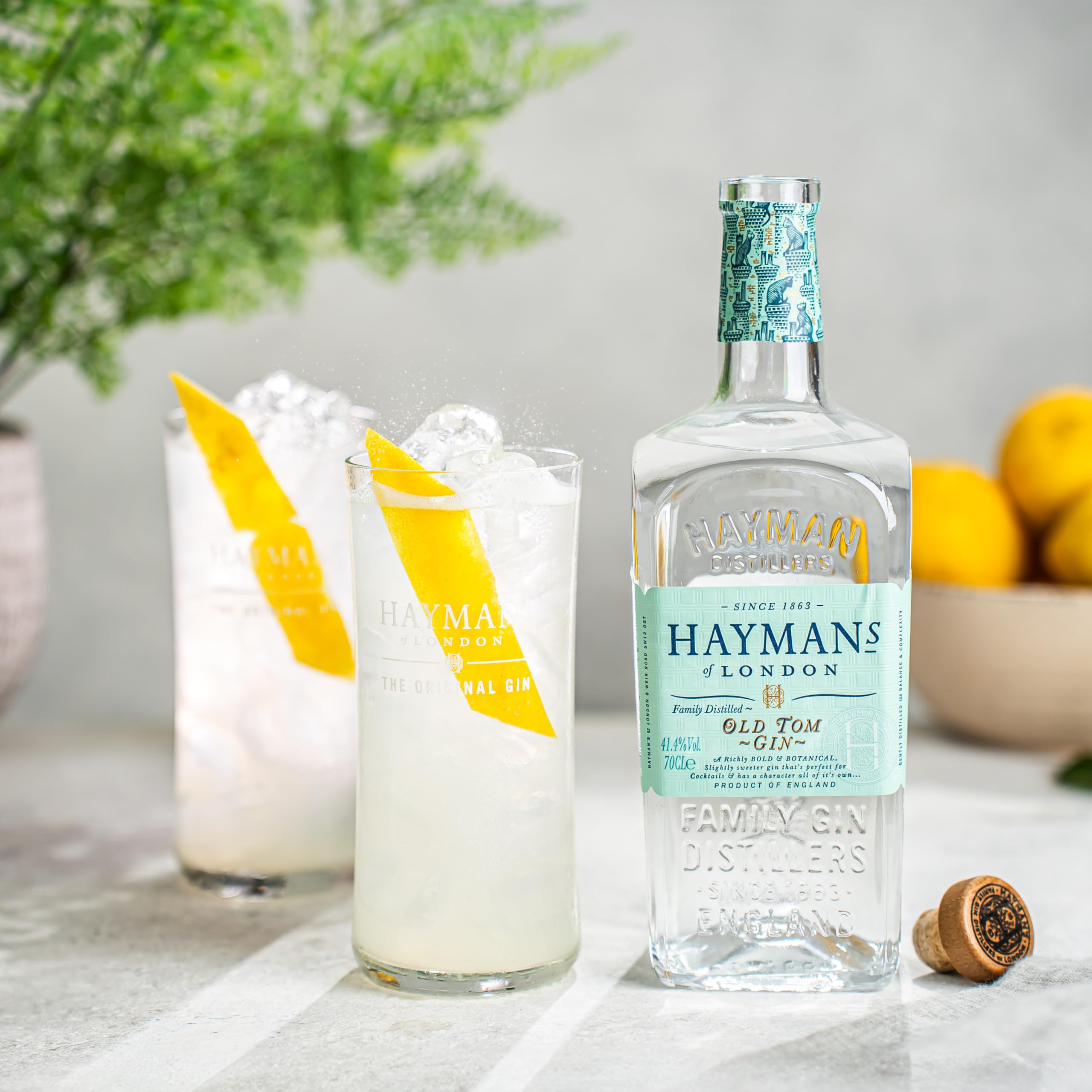 Hayman's | Old Tom Gin | 700 ml | 41,4% Vol. | Noten von Earl Grey | Intensive Wacholdernoten im Geruch | frische Zitrusnoten | Gold bei den World Gin Awards