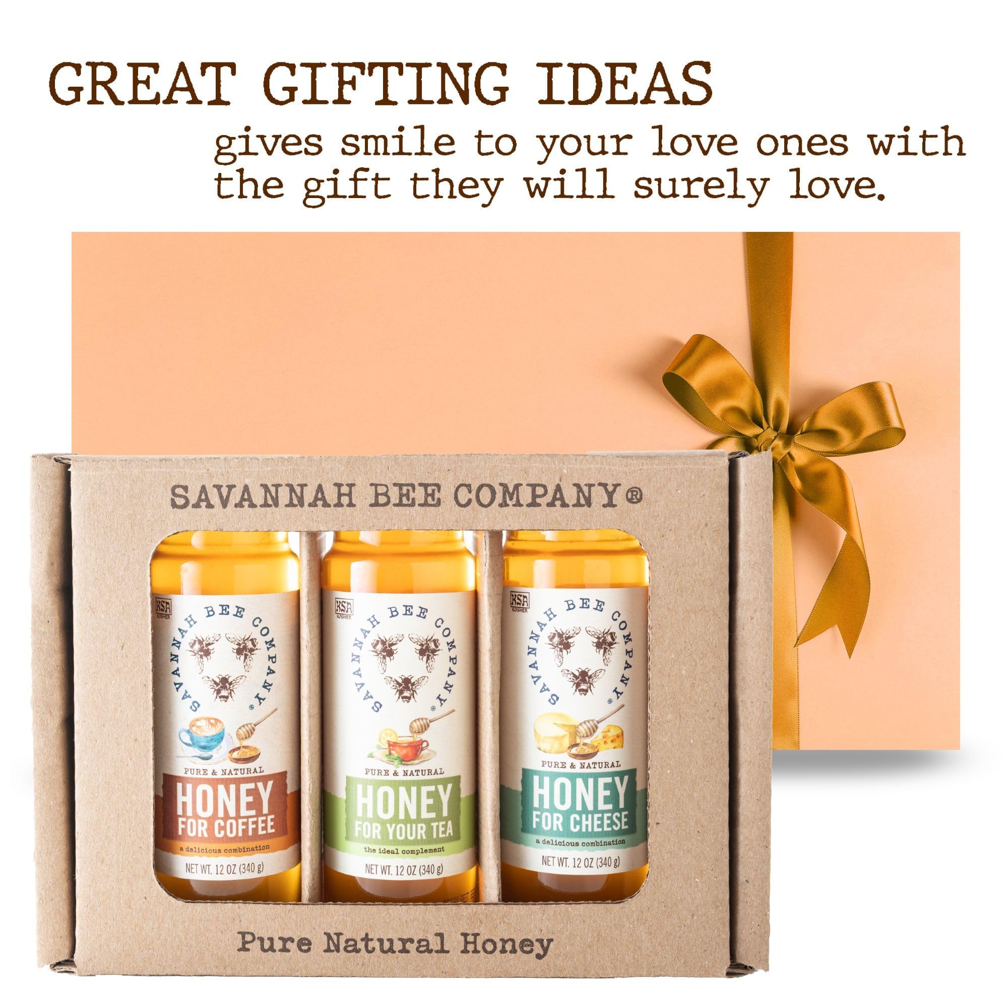 Amazon.com : Savannah Bee Everyday Honey Sampler Set - 3 Oz
