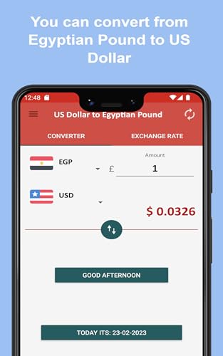 US Dollar to Egyptian Pound To see the Exchange rate on your Phone and Tablet