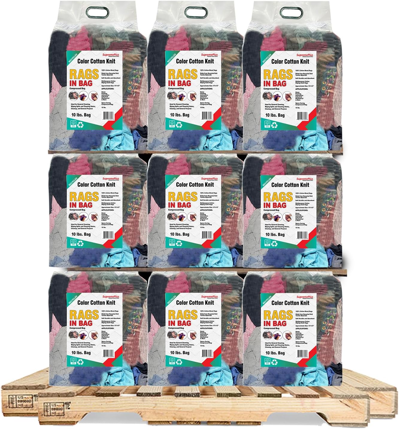 Amazon.com: SupremePlus Recycled Color Knit Cleaning Rags – Shop Rags ...