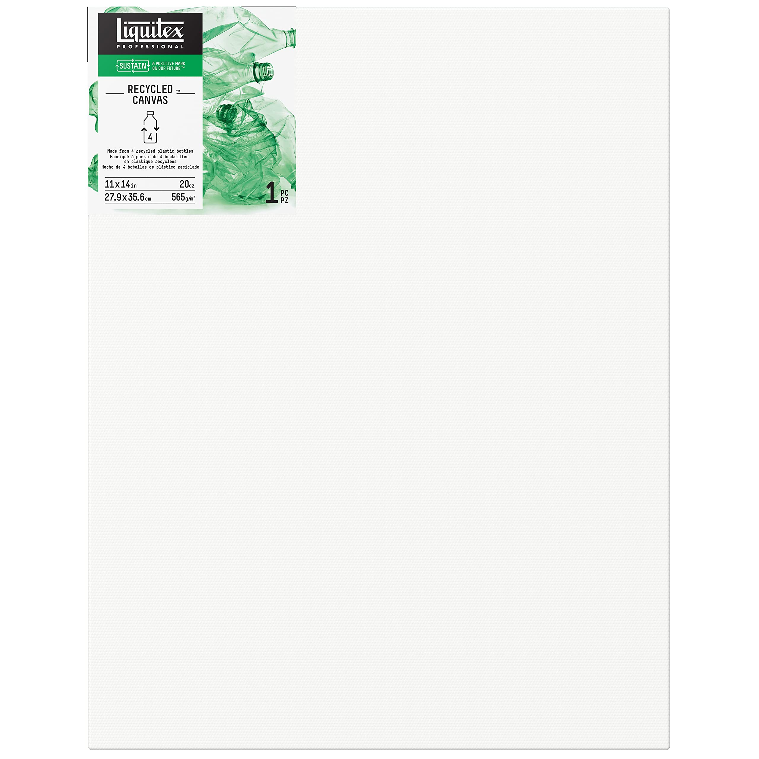 Toile recyclée Liquitex blanche écologique 27,9 x 35,6 cm