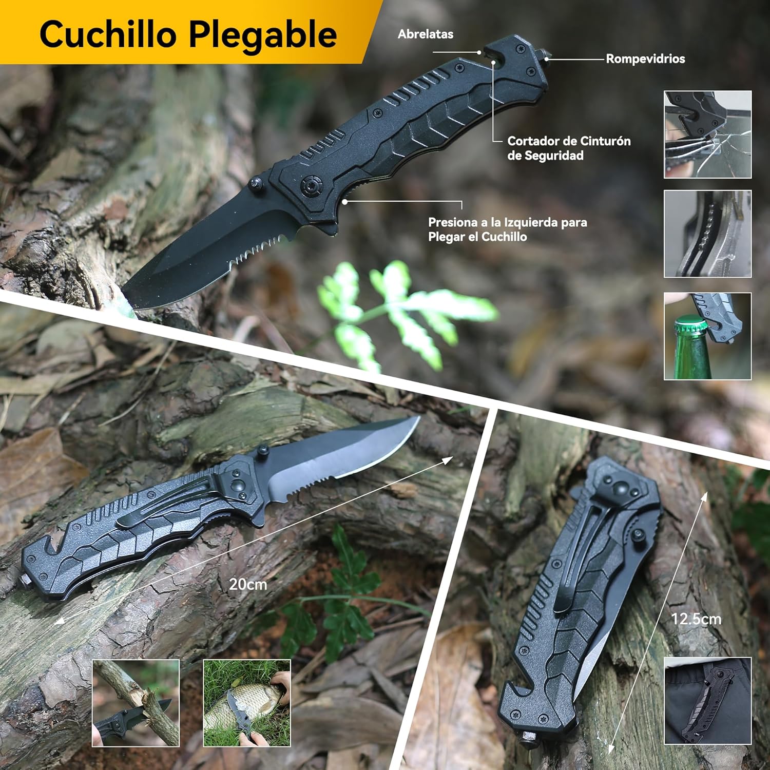 Manta de emergencia dentro del kit 14 en 1