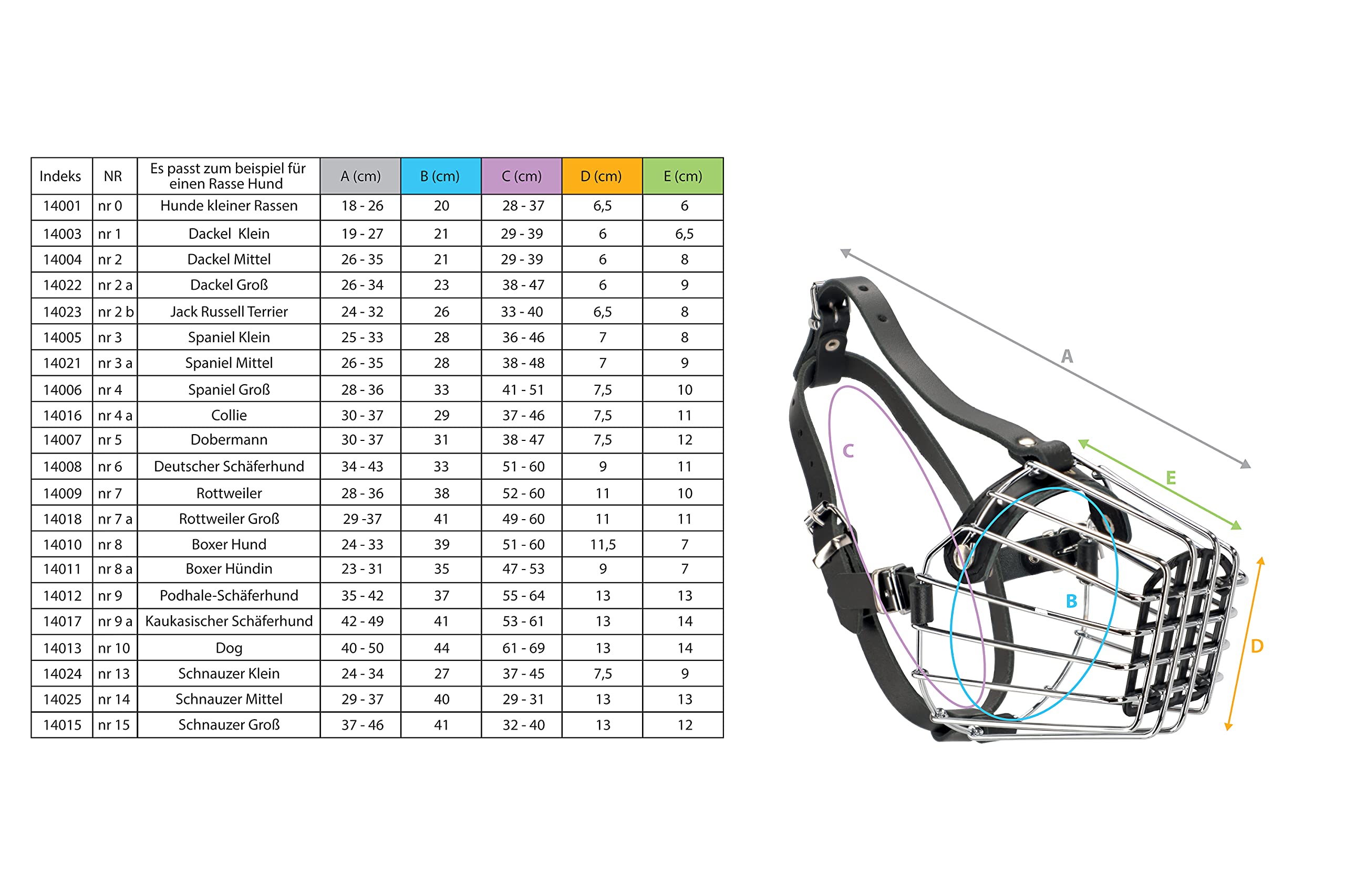 DINGO Museruola Metallica Per Cane Boxer Femmina - Numero Di Misura - Foto 5