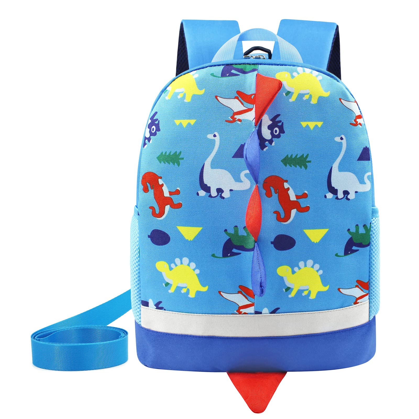 Toddler Backpack Dinosaur Preschool for Boys with Leash Chest Strap