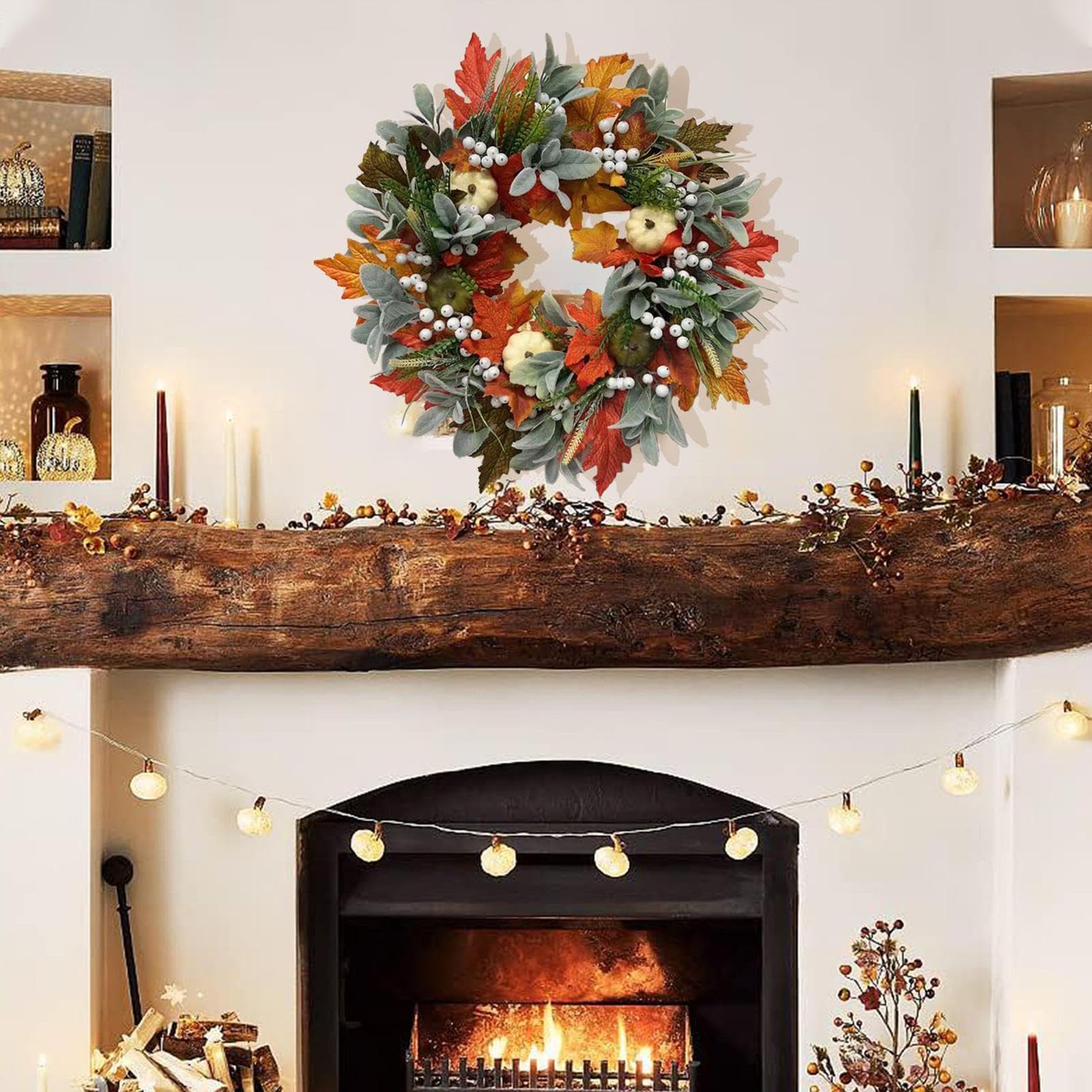Ghirlanda Autunnale Decorazione Da Esterno Con Realistica