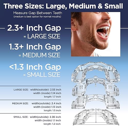 Miniatura 3 de SilentZPro 2.0 - Boquilla antironquido diseñada en Estados Unidos (3 tamaños), protector bucal totalmente ajustable, dispositivo antironquido