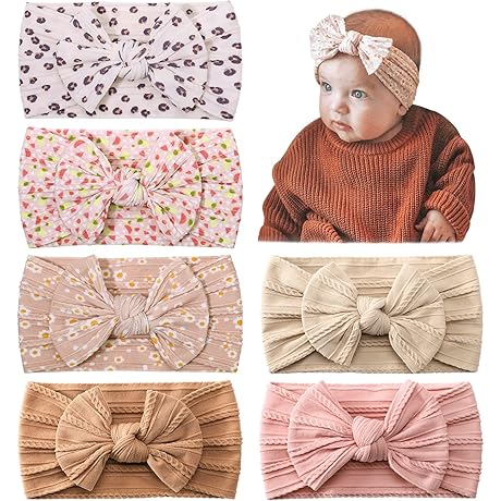 jollybows 6pcs Baby Bluey Headbands