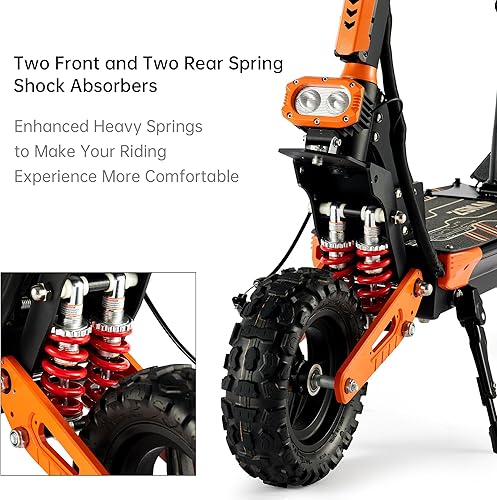 Miniatura 6 de Scooter eléctrico todoterreno para adultos, motor Yenghome de 2800 W5600 W hasta 33 Mph50 Mph, neumáticos de vacío de 11 pulgadas, 60 V, 15 Ah28 Ah,