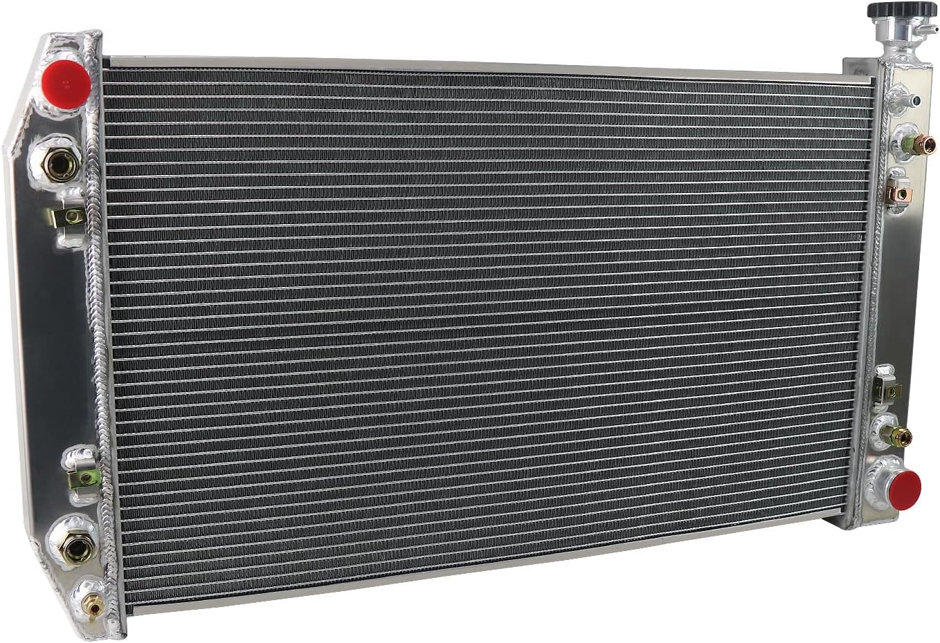 3 Row Aluminum Radiator for Chevy GMC 1988-1999 C1500 K1500 C2500 K2500 C3500 K3500 V6 V8 5.0 5.7L Pickup 89 90 91 92 93 94 95 96 97 98 99 Radiators
