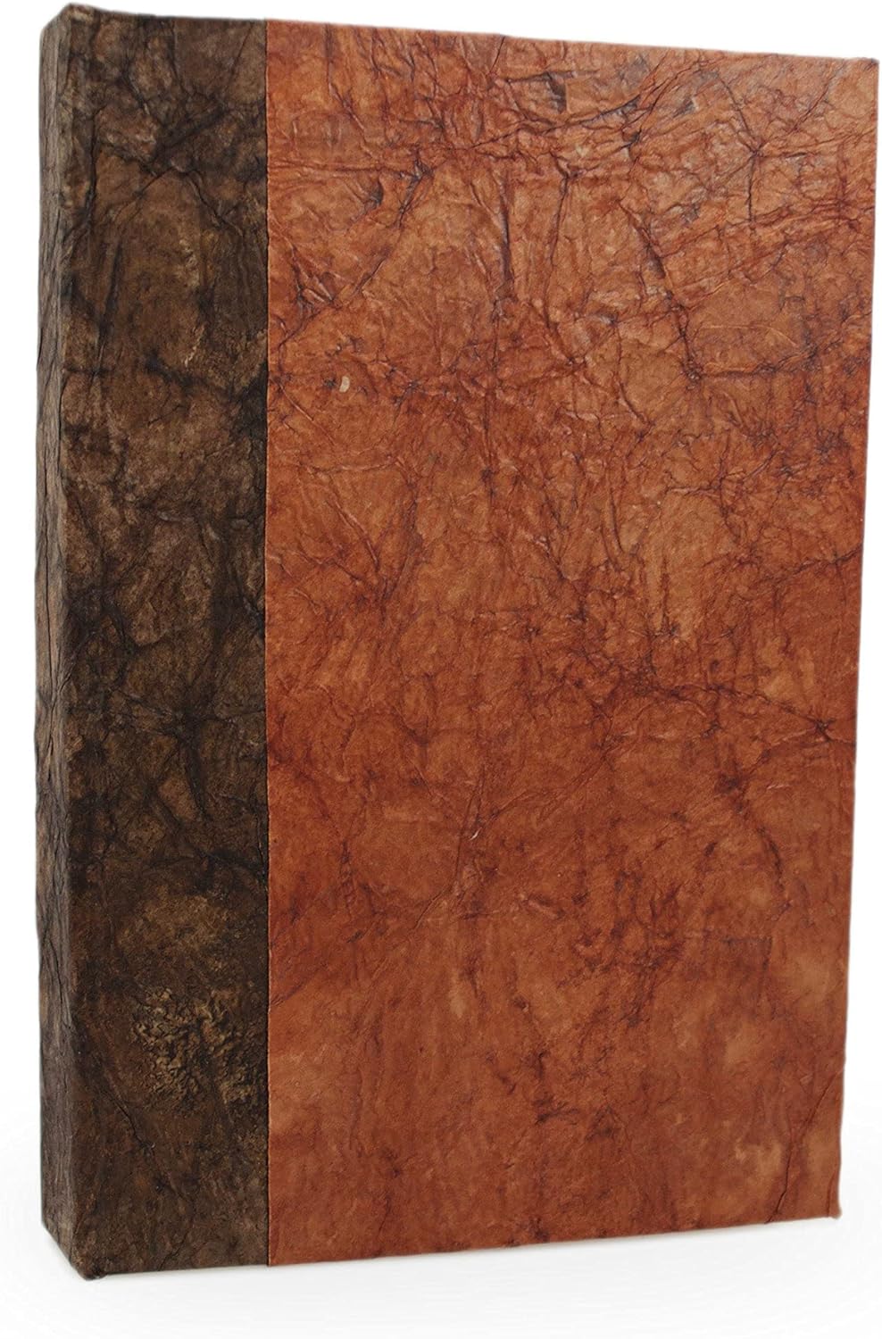 Kathmandu Valley Co. Nepali Eco Journal with Vintage Lokta Paper. Hand-made Notebook to write in from Nepal. (5x8, Terra Cotta)