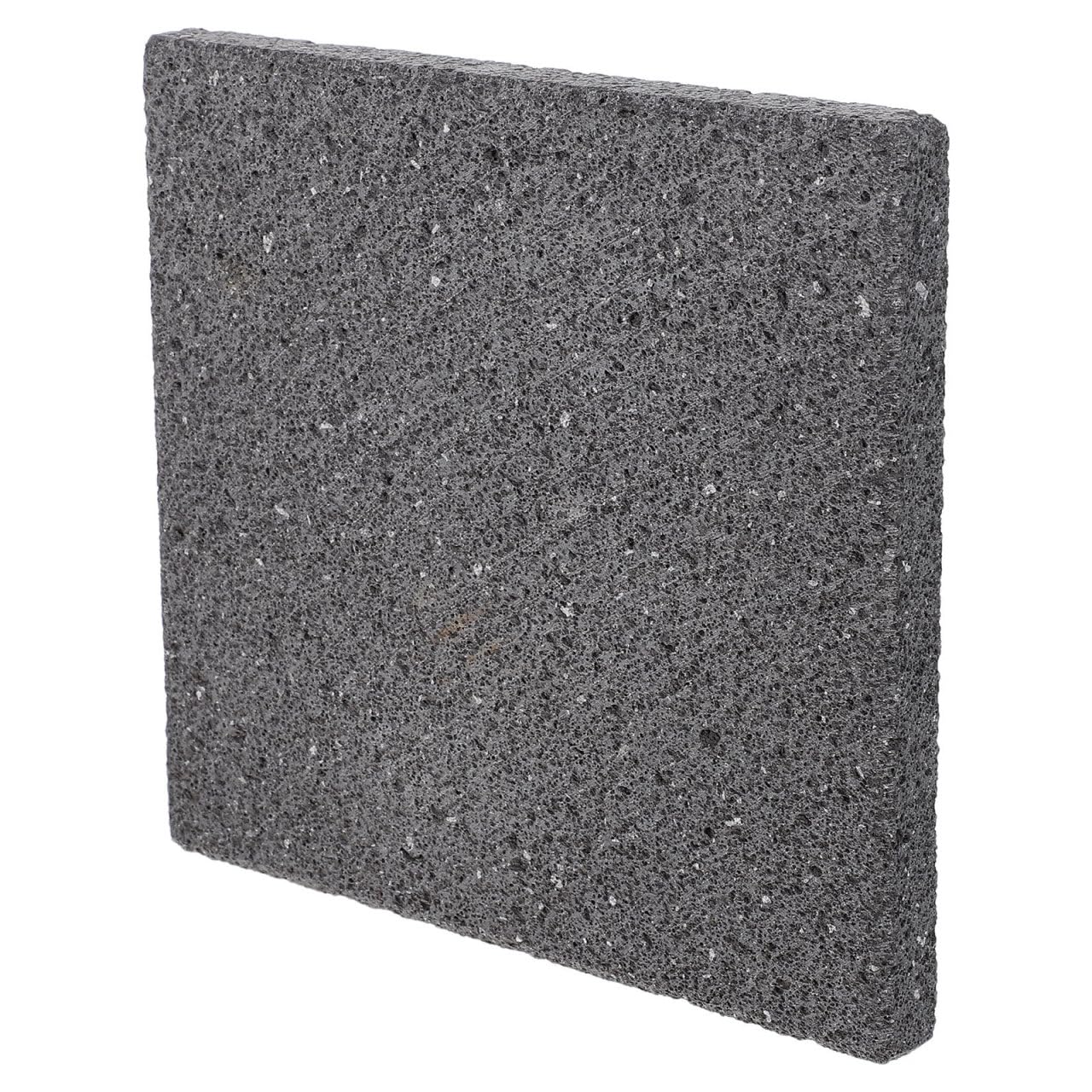 NUOBESTY Piastra in Pietra Lavica per Barbecue Dimensioni 16,8x15,5x1,5 Cm, Trattenimento Efficiente del Calore, Riutilizzabile, per Grigliate e Cene Regolari