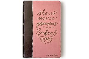 Hand-Lettered Pink Bible (KJV)