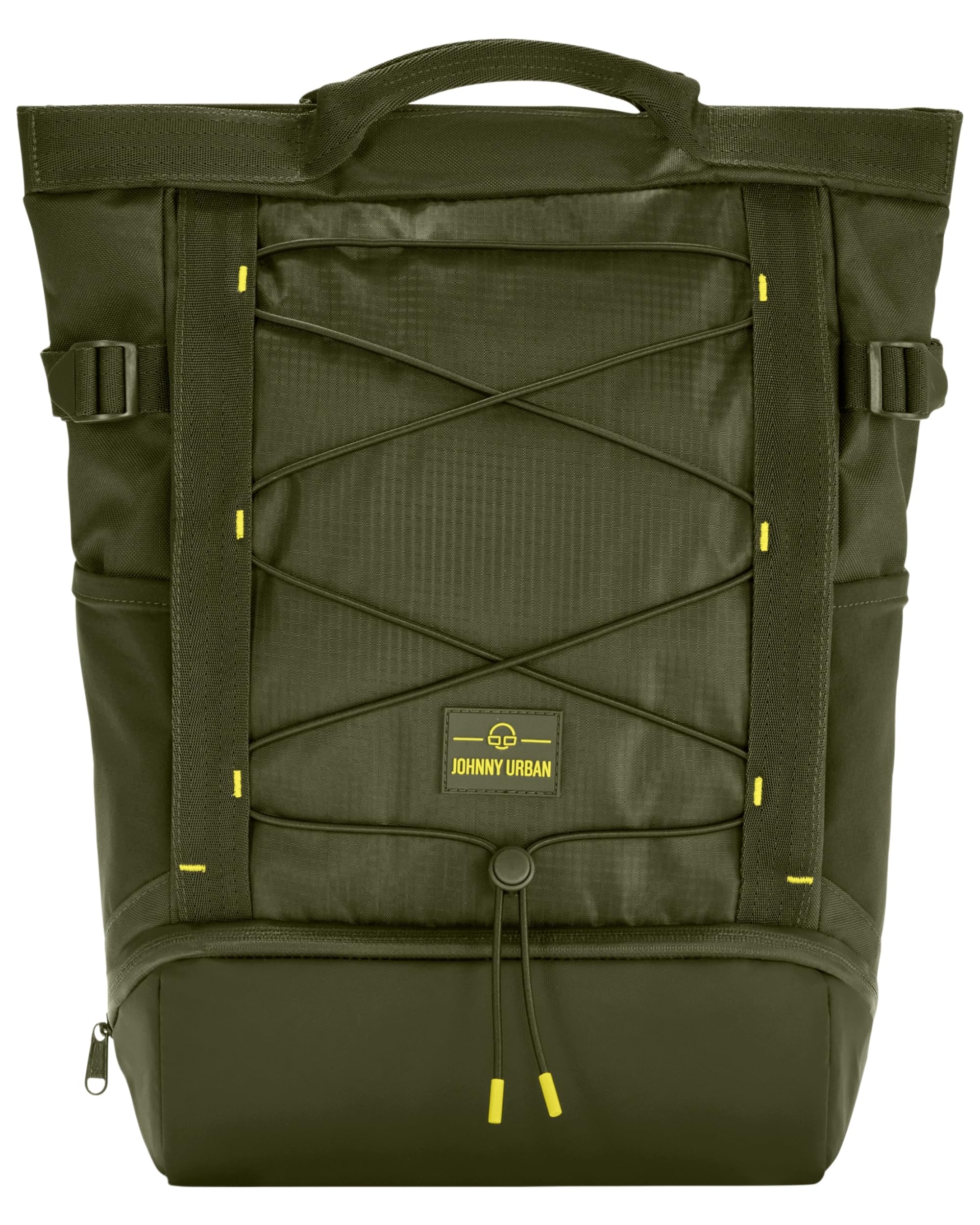 Johnny Urban Zaino Uomo Donna Verde - Harper - Zainetto Da Viaggio Sport Tempo Libero Con Molti Scomparti - Scomparto Per Porta PC 16 Pollici - Idrorepellente