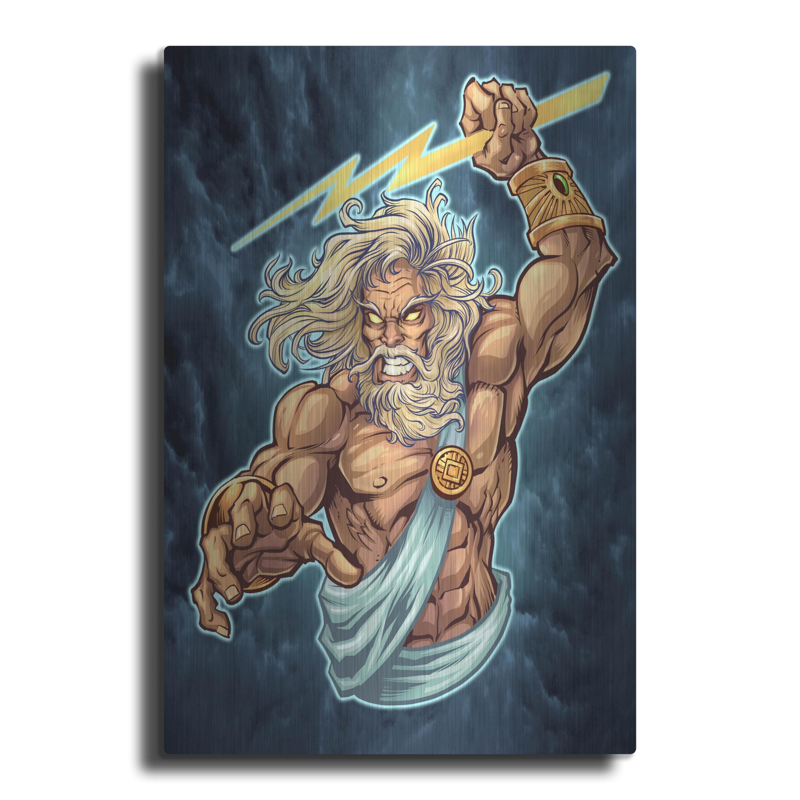 Amazon.com: Luxe Metal Art 'Zeus Full Color' by Flyland Designs