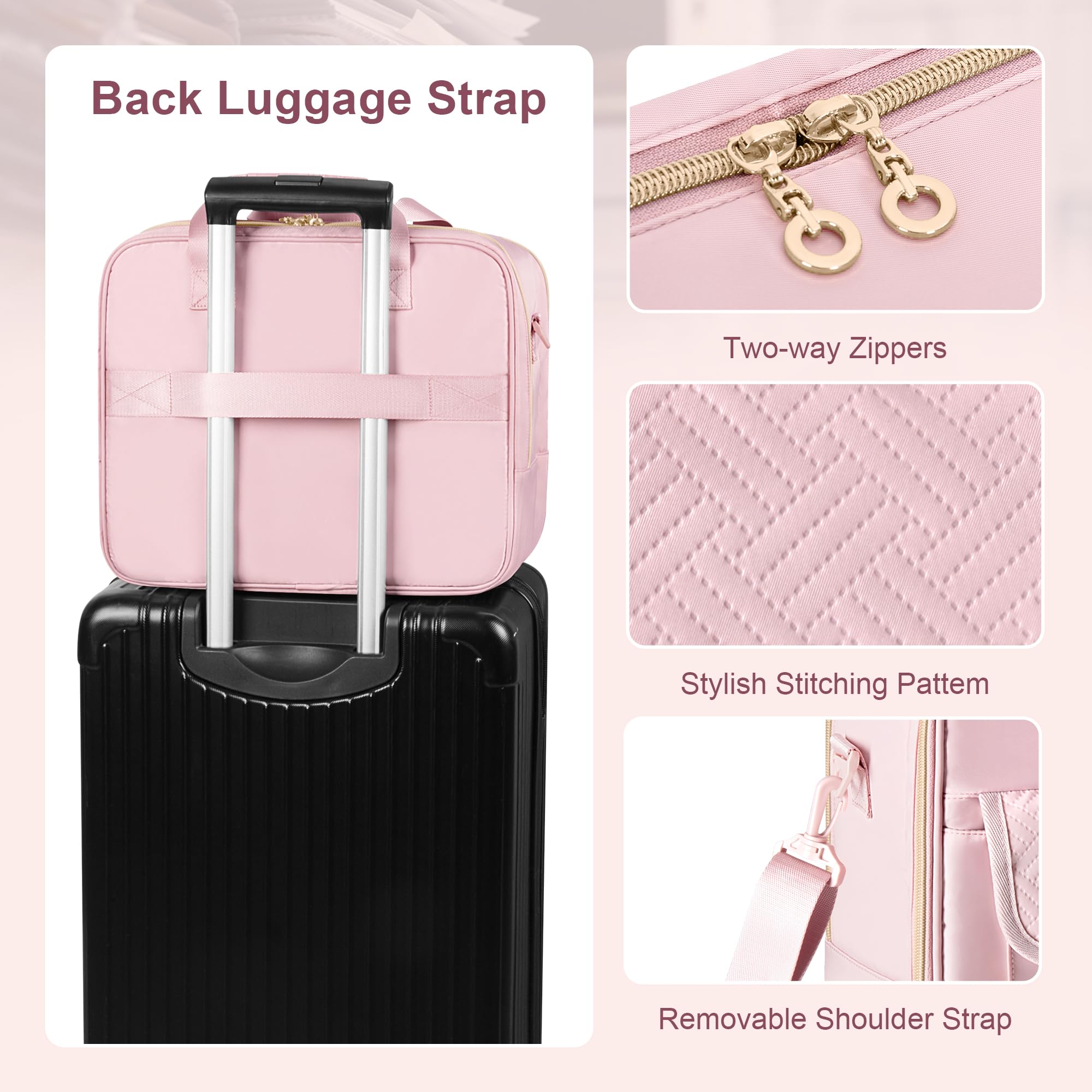 Borsa per Insegnanti con Organizer a Fisarmonica, Valigetta per Laptop da Donna, Ideale per Insegnanti, Tutor, Infermiere, Donne d'affari e Professionisti